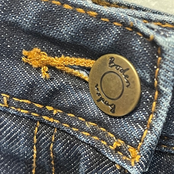 Boden Denim Jean Skirt WG444 5 Pocket Dark Wash Size 14 - Picture 3 of 6